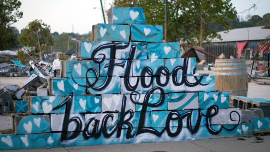 Flood Back Love mural